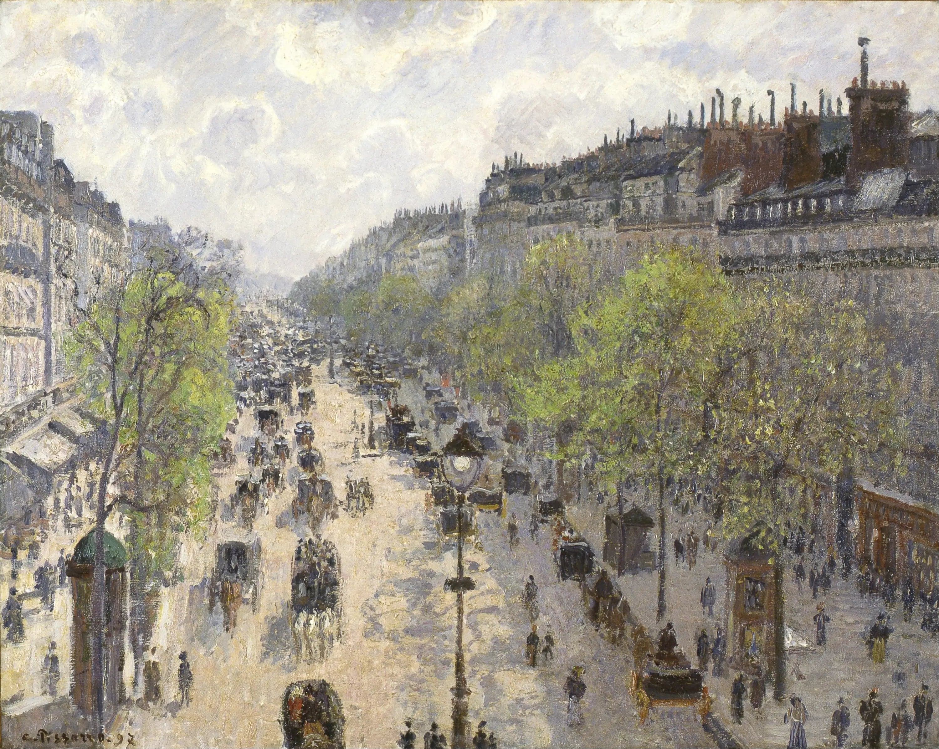 The Boulevard of Montmartre, Spring Morning