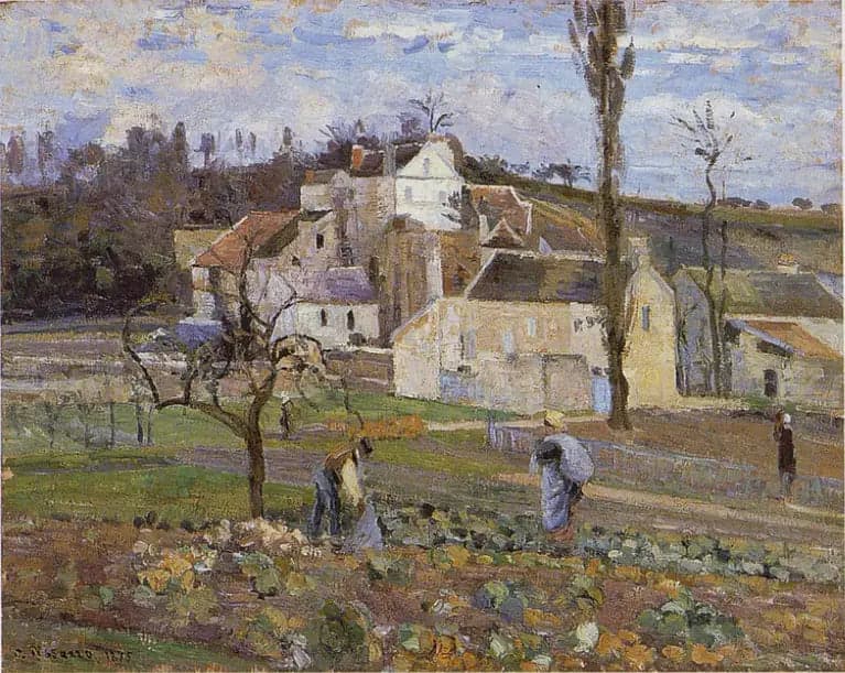 The Harvest of Cabbages, l'Hermitage, Pontoise