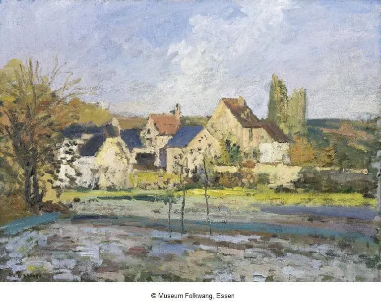 The Hermitage at Pontoise, snow