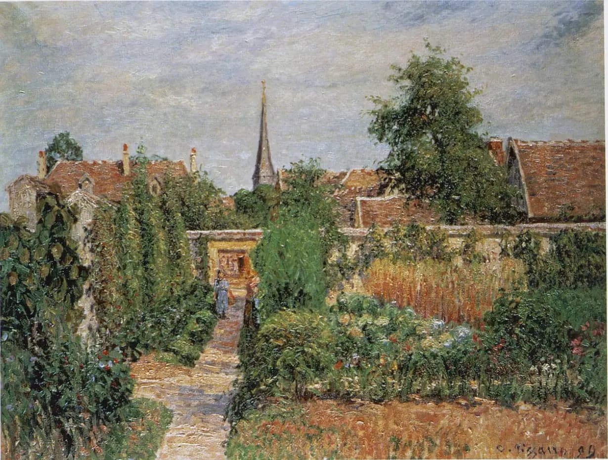 The Kitchen Garden and the Bell Tower of Eragny
