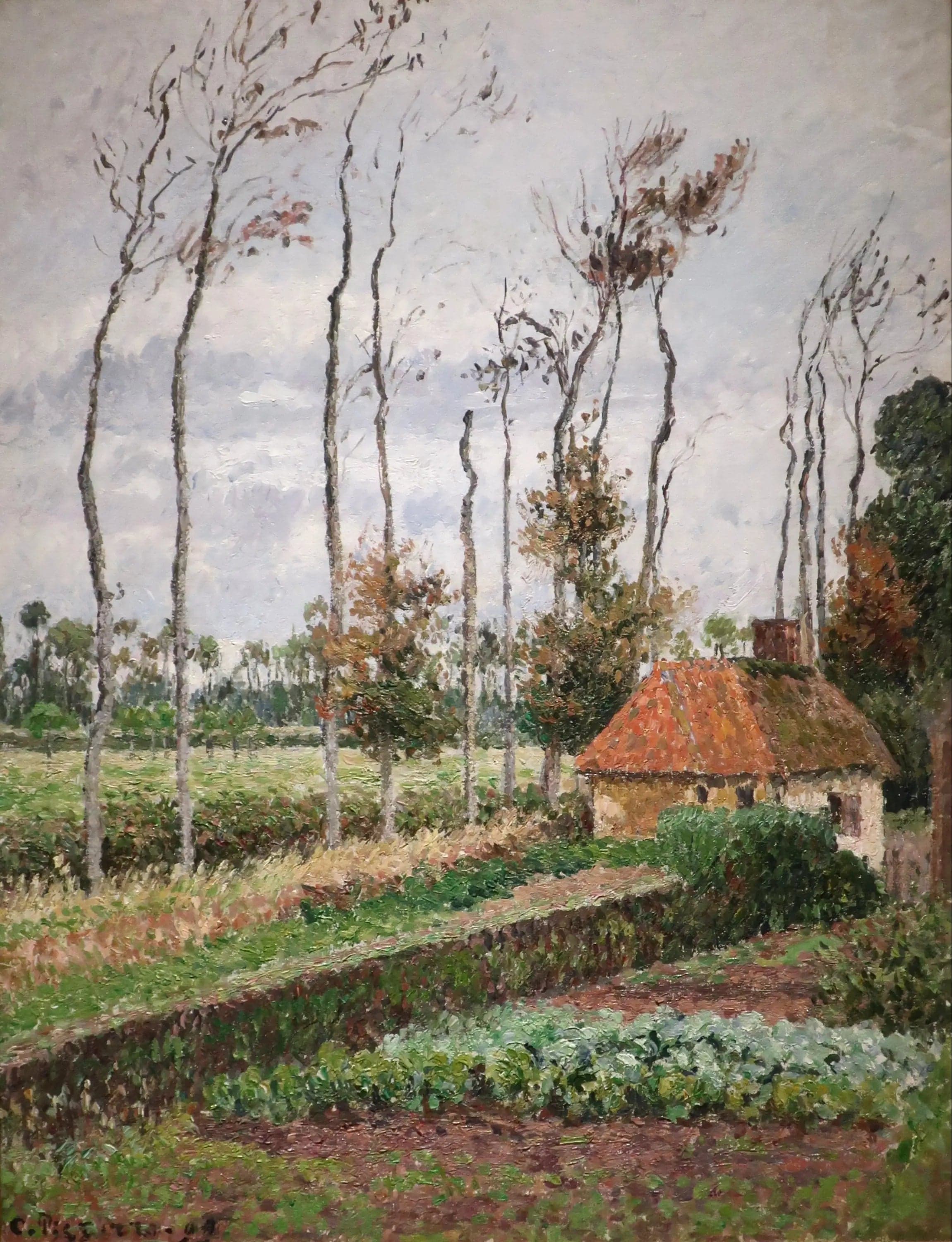 The Kitchen Garden of the Manor of Ango, Varangeville, Gray Weather