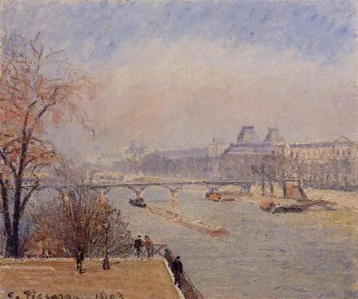 The Louvre, Morning, March Mist