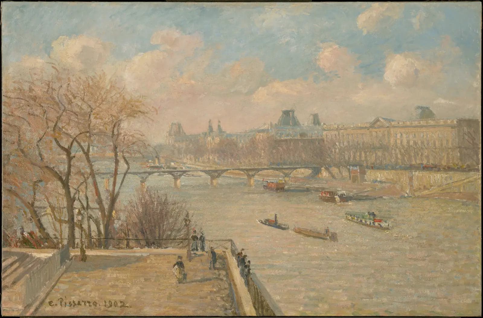 The Louvre, Morning, Sun