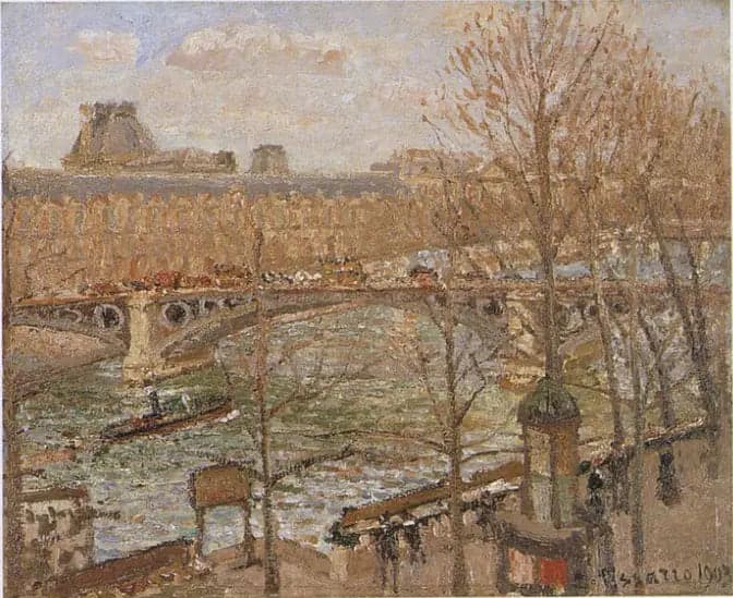 The Louvre and the Carrousel Bridge, Sun