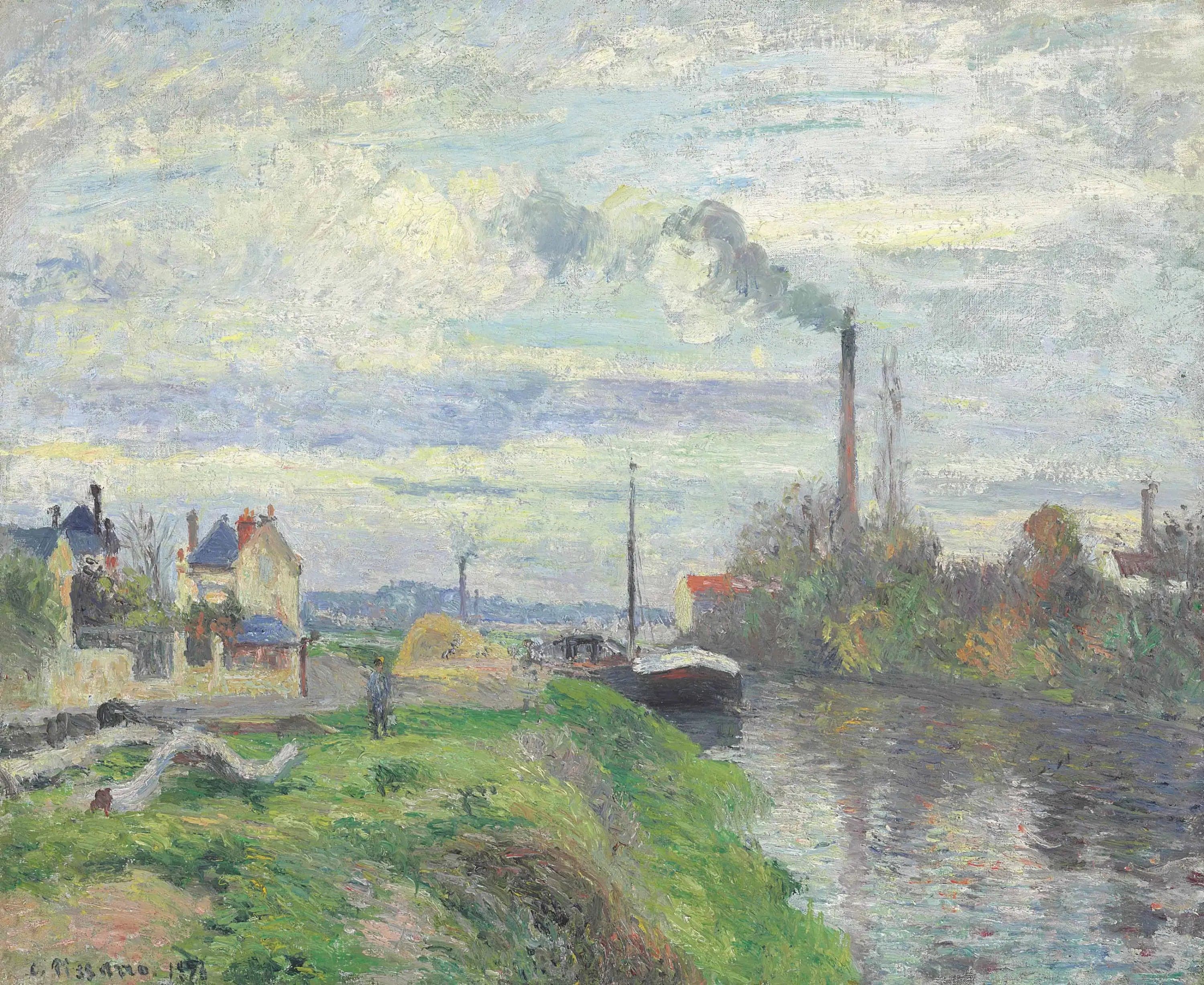 The Quai du Pothuis in Pontoise