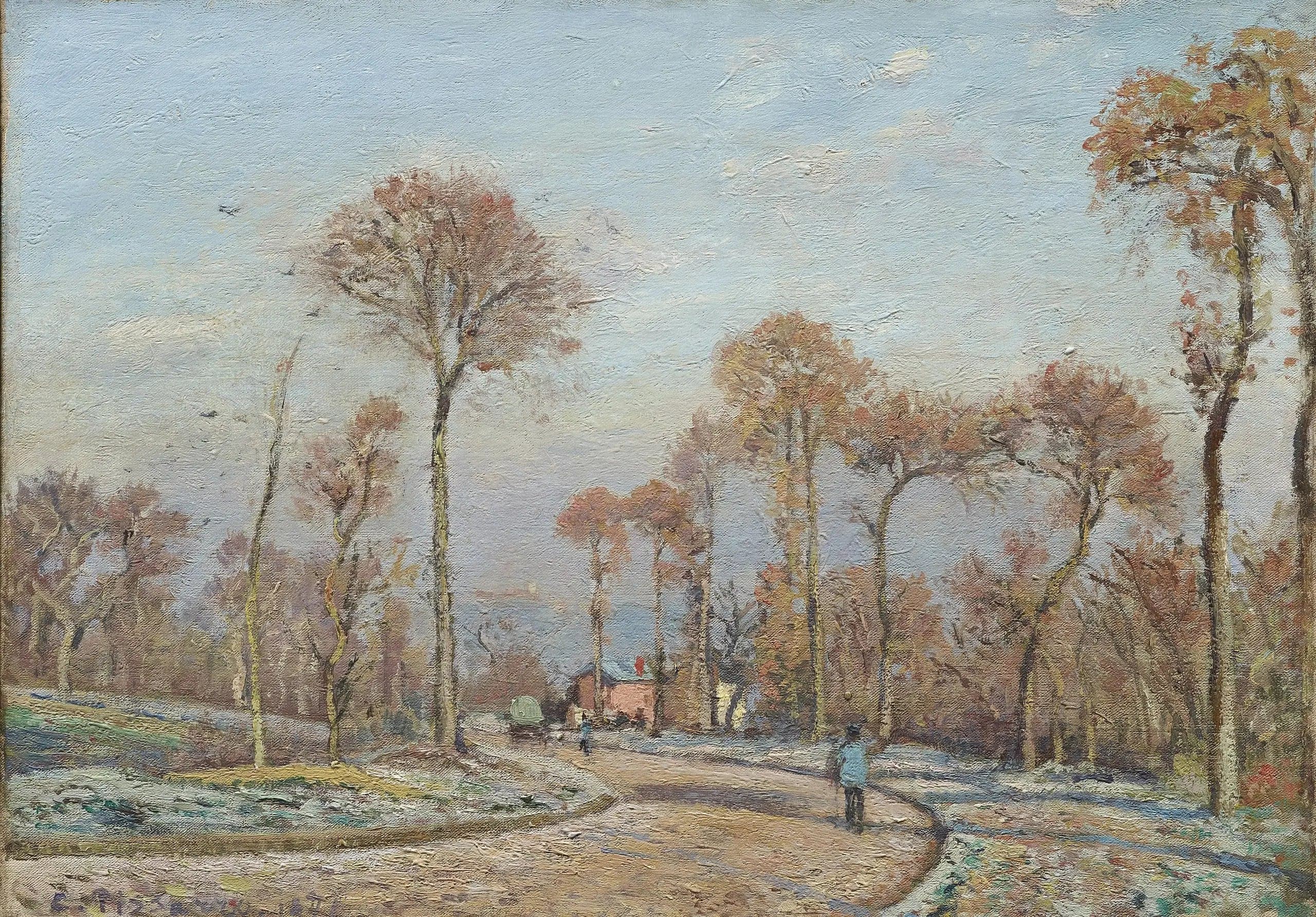 The Road to Versailles, Louveciennes: Morning Frost