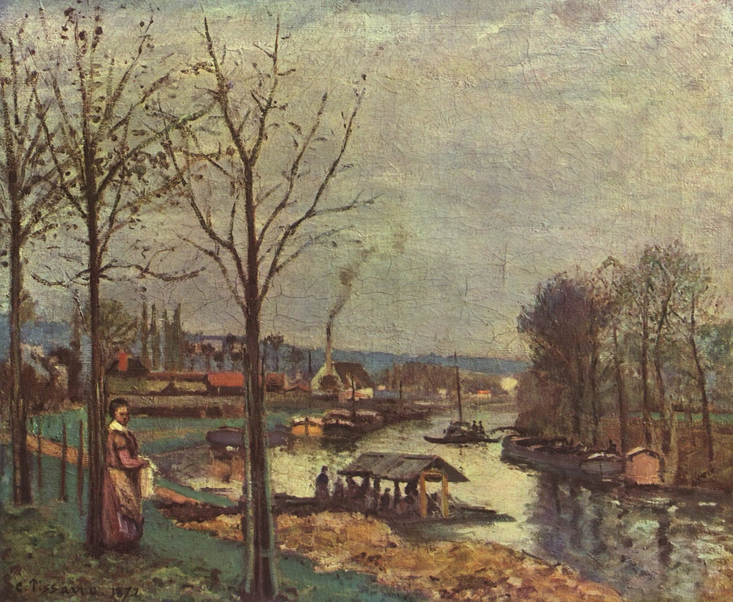 The Seine at Port-Marly, the washhouse
