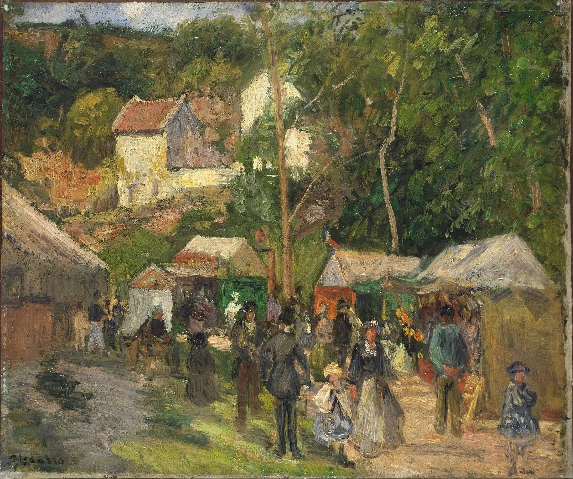 The Village Festival at L'Hermitage, the outdoor stalls