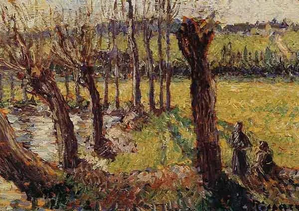 The Willows in Winter, Eragny