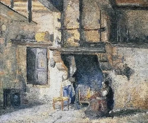 The kitchen of the Piette house, Montfoucault