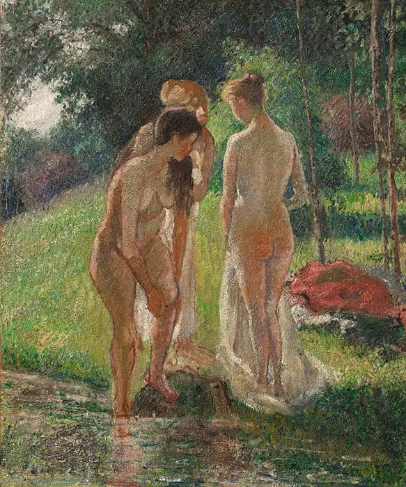 Three Bathers Emerging from the Bath
