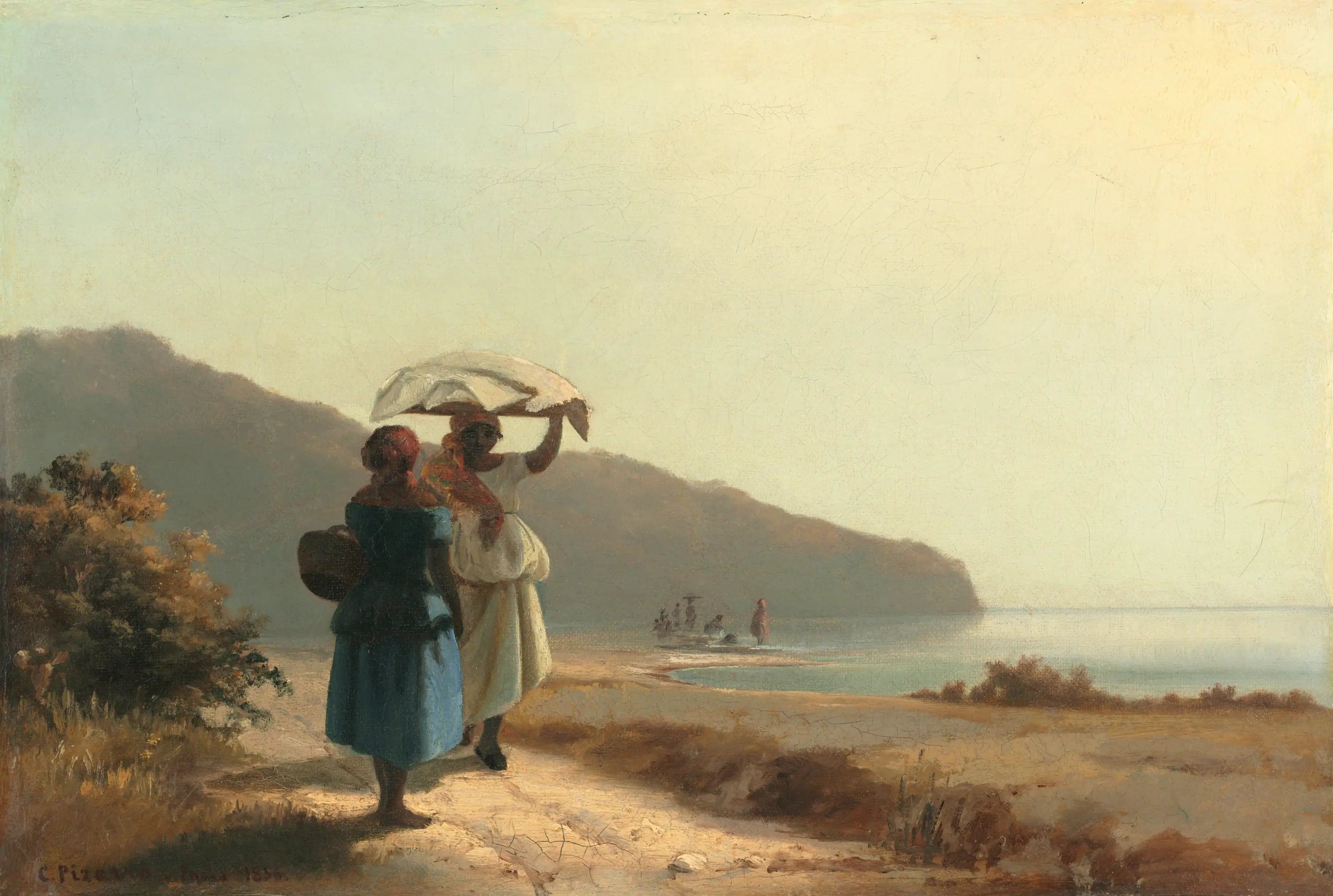 Two Women Talking by the Sea, Saint-Thomas