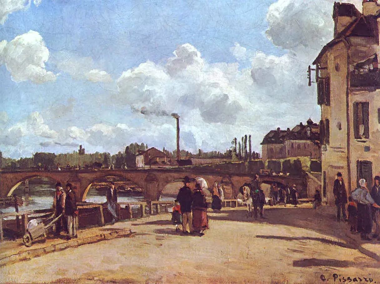 View of Pontoise Quai du Pothuis