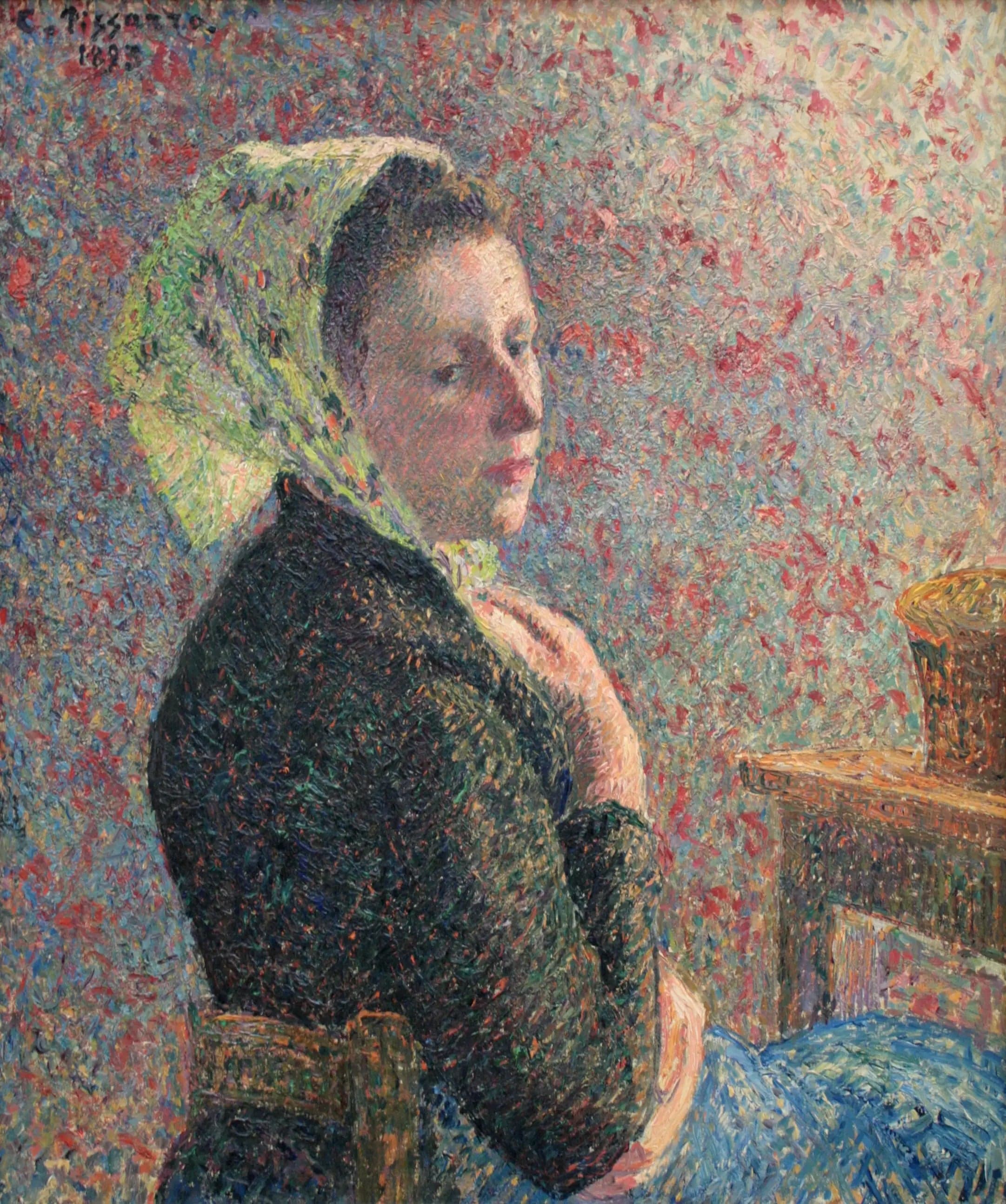 Woman with a Green Headscarf