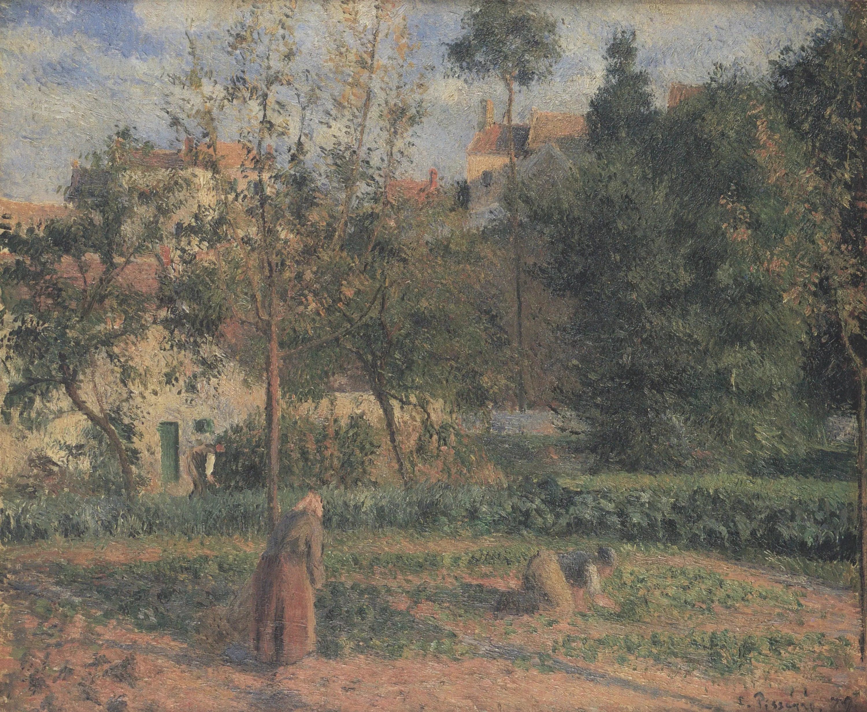 vegetable garden at the Hermitage. Pontoise