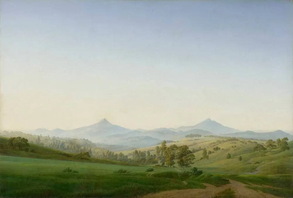 Bohemian Landscape with Mount Milleschauer