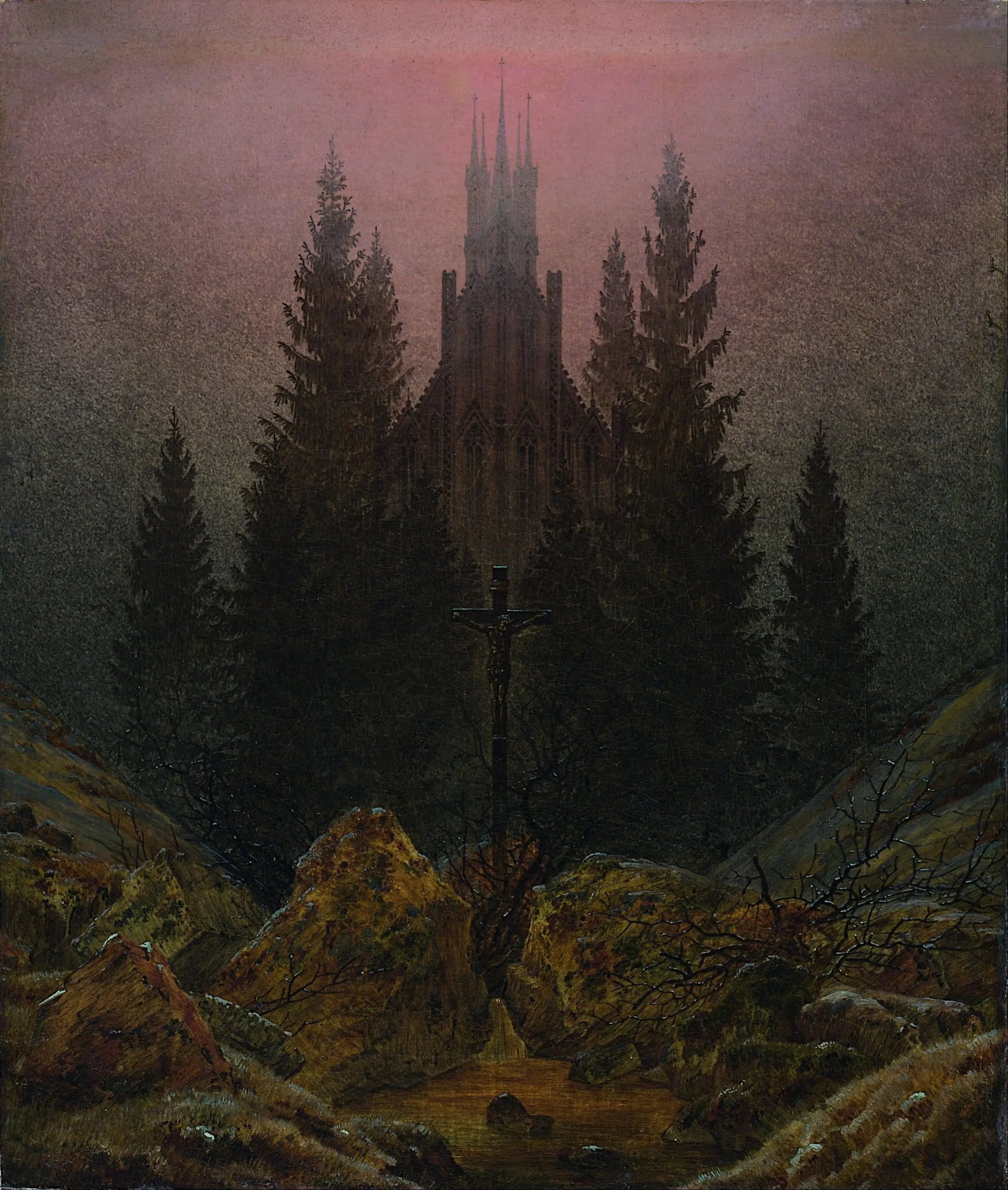 Cross and Cathedral in the Mountain