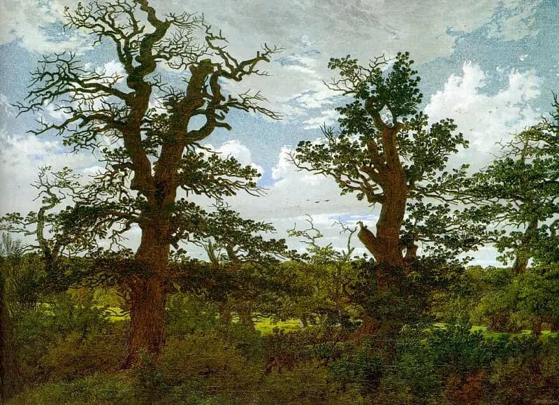 Landscape with Oaks and a Hunter