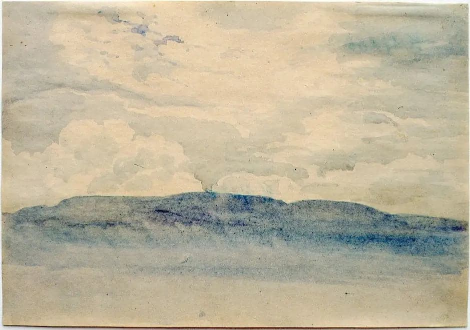 Mountain in the Morning Fog