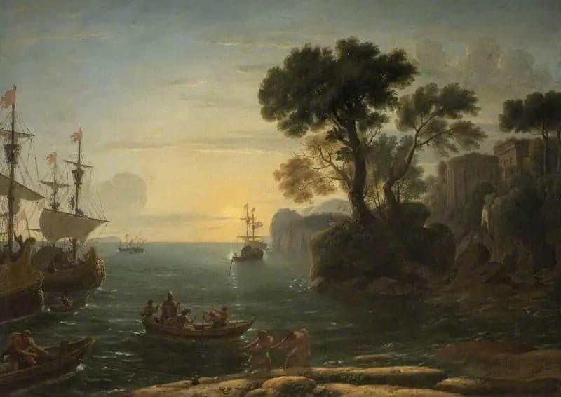 Coastal Scene with Aeneas Landing in Latium