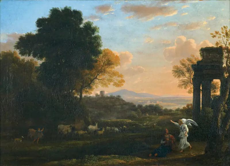 Landscape with Agar and the Angel