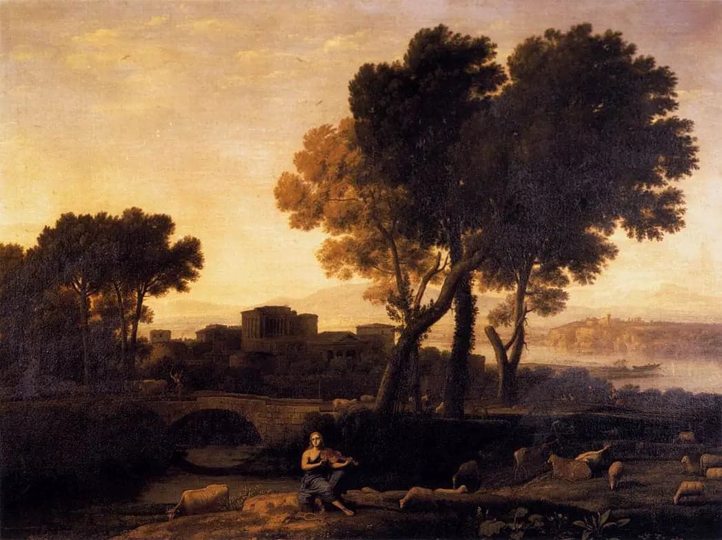 Landscape with Apollo Guarding the Flocks of Admète and Mercury Stealing Them from Him