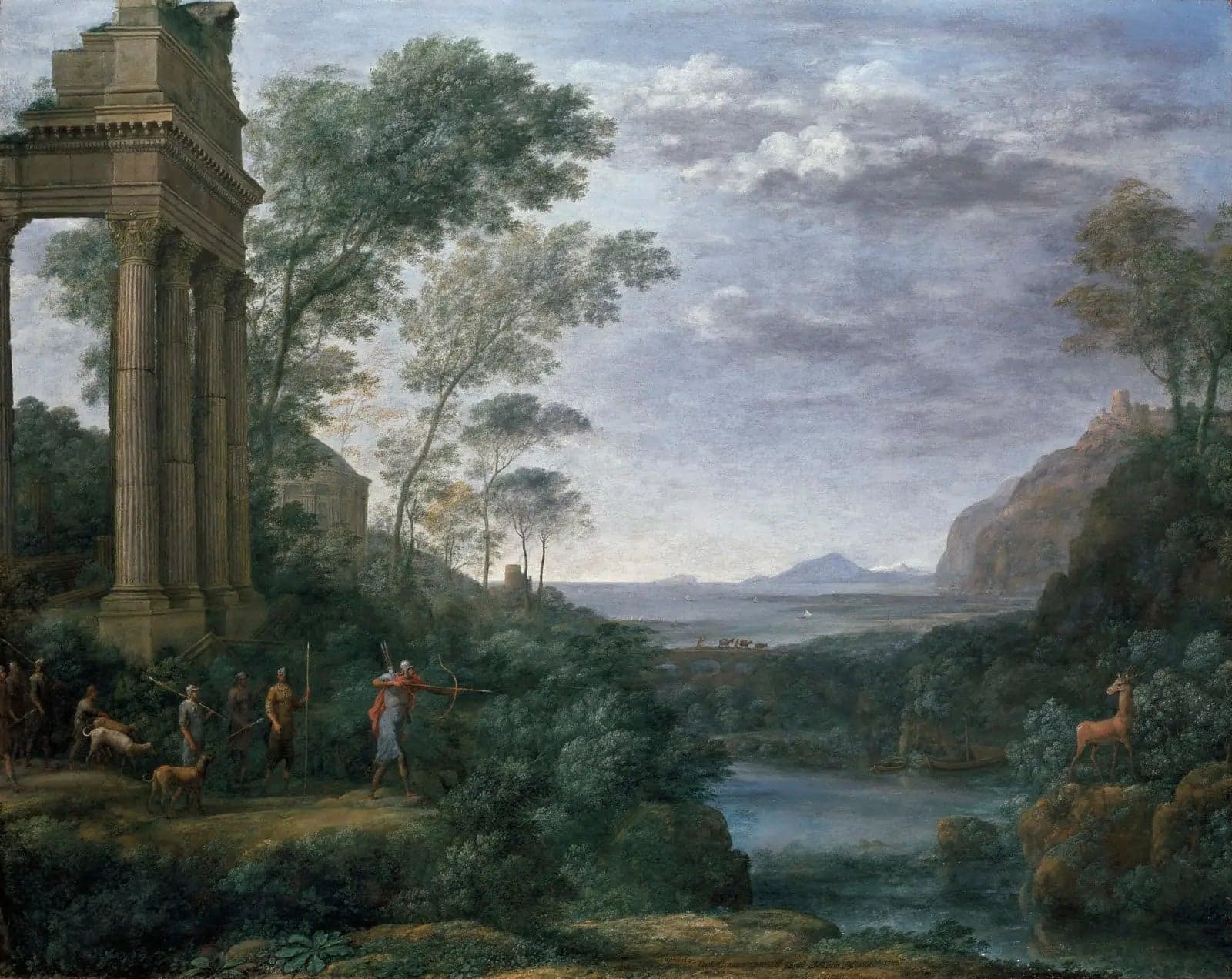 Landscape with Ascanius Slaying the Stag by Silvia