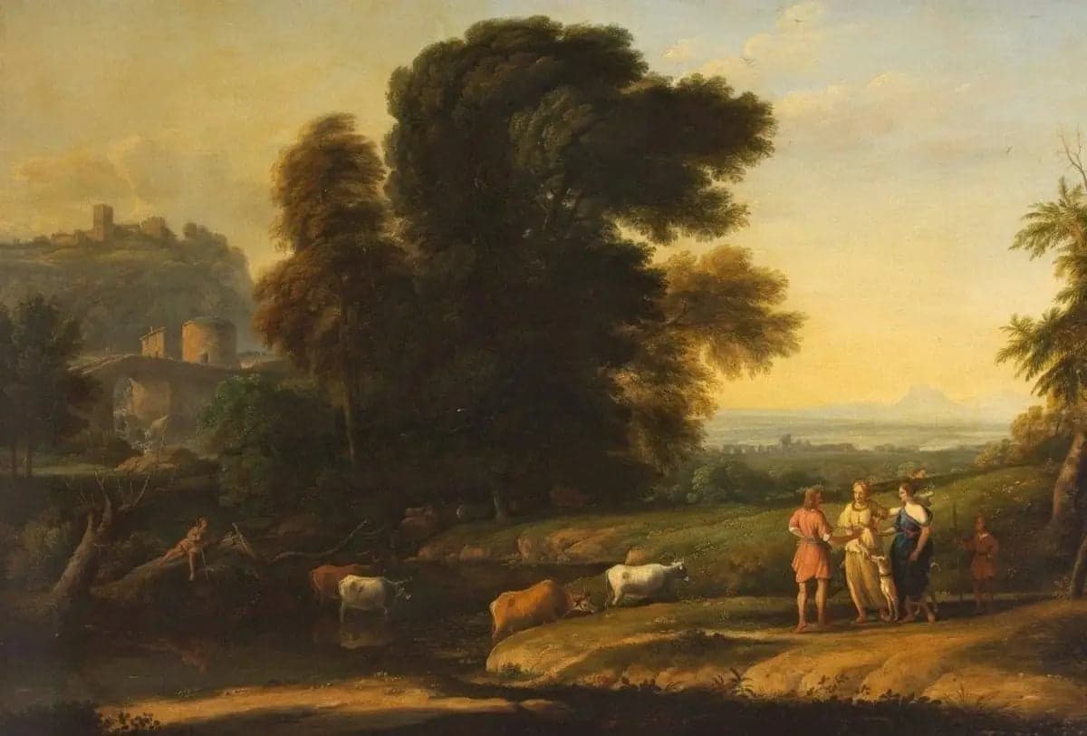 Landscape with Cephalus and Procris Reunited by Diana