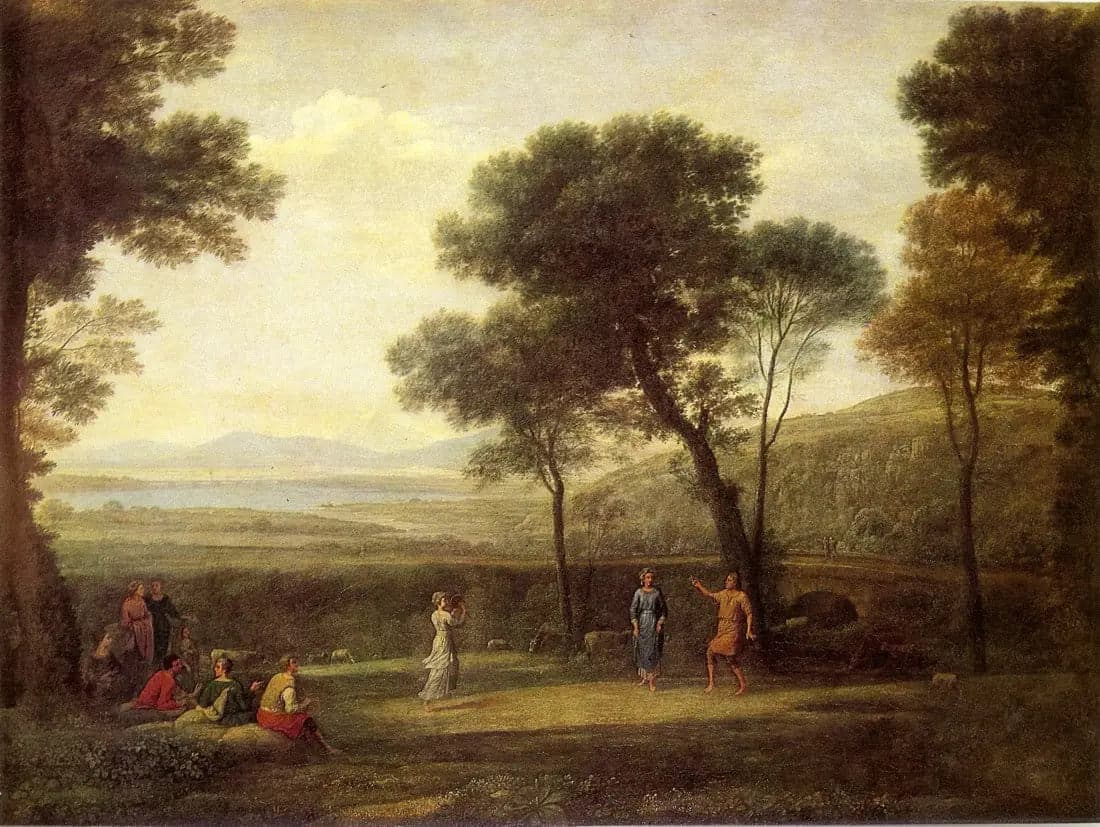 Landscape with Dancing Figures