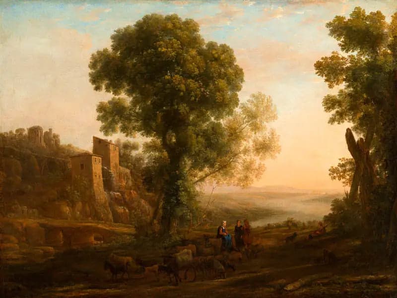 Landscape with Farmers Returning with Their Herds