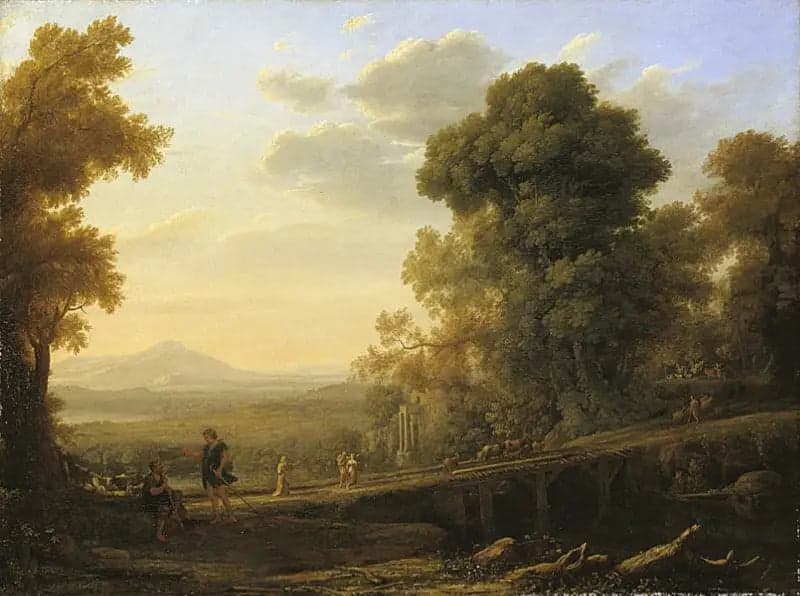 Landscape with Rebecca Bidding Farewell to Her Father