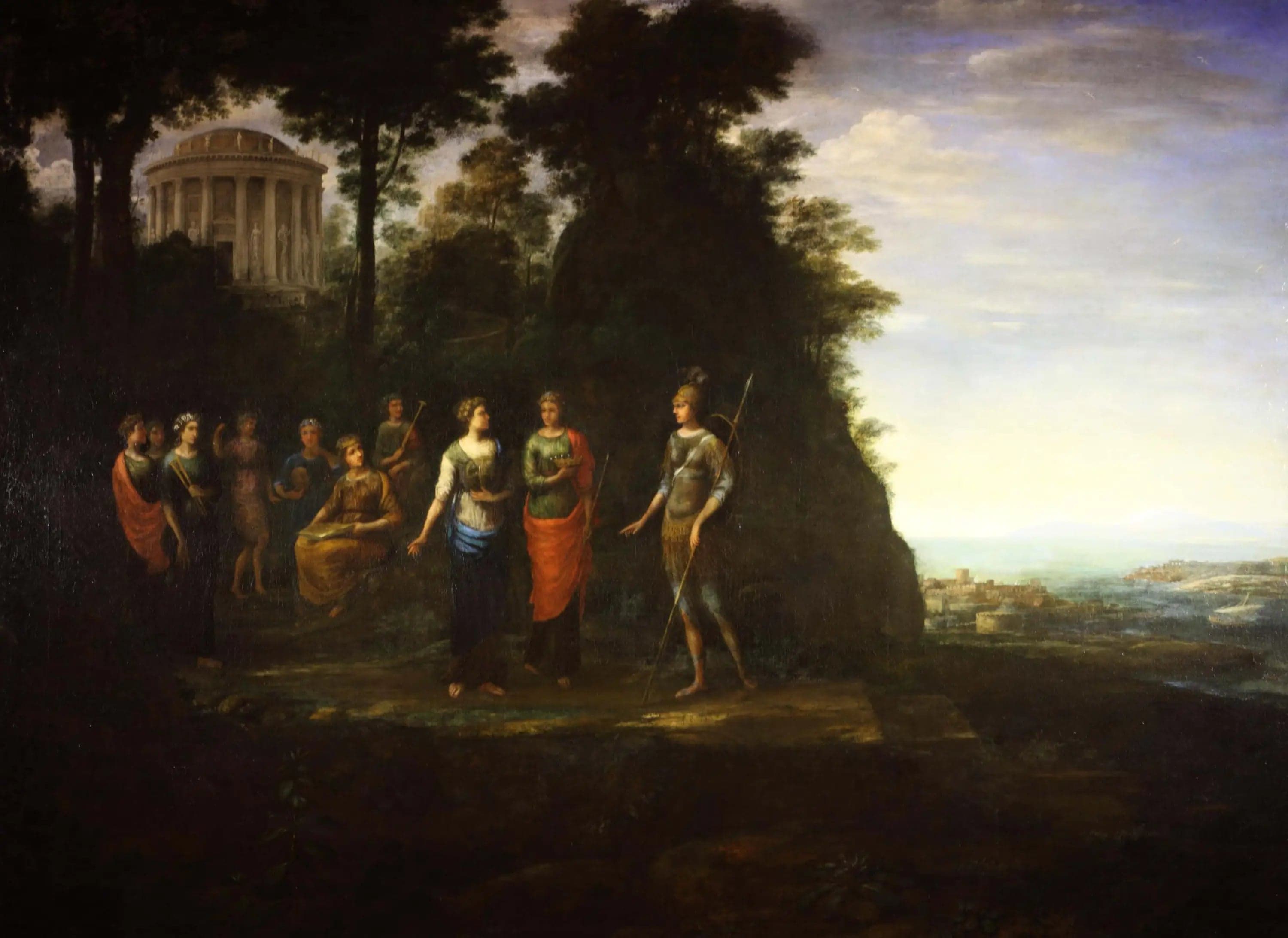 Minerve visitant les Muses sur le mont Parnasse