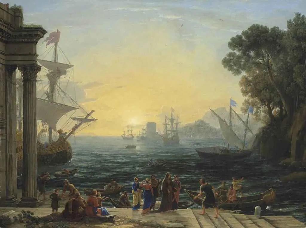Sainte Paule's Embarkation at Ostia