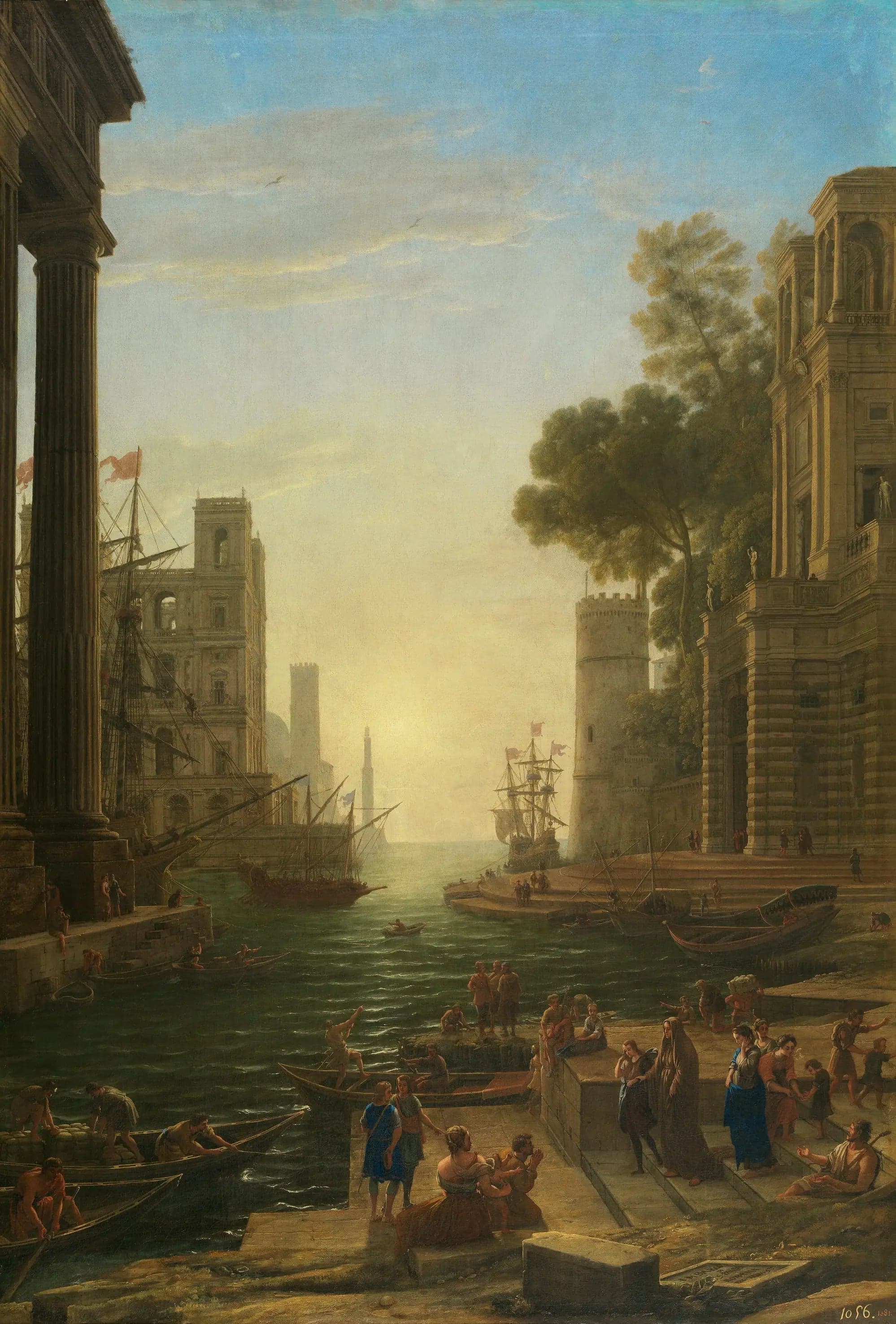 The Port of Ostia with the Embarkation of Saint Paul