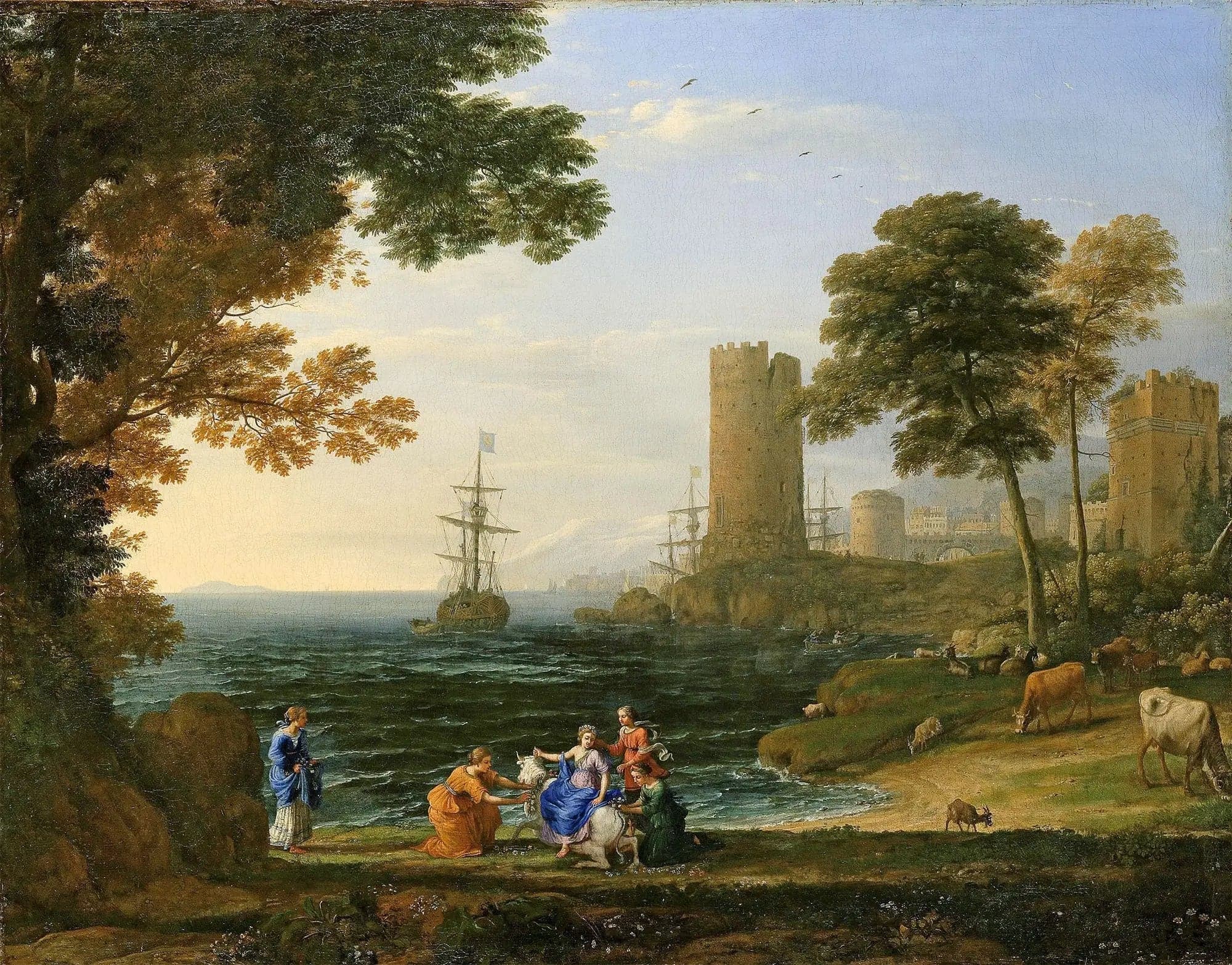 View of the Coast with the Removal of Europe