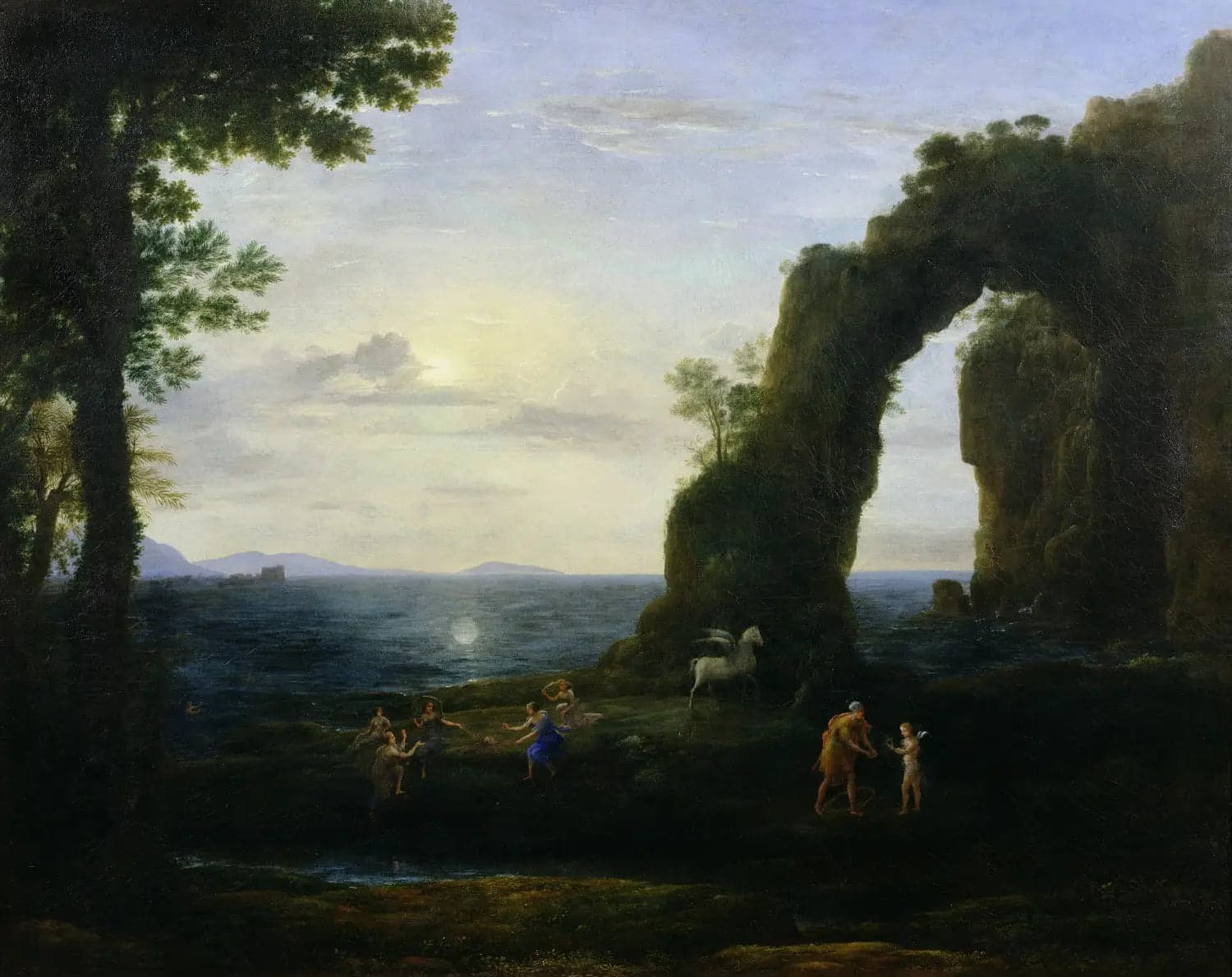View of the coast with Perseus and the origin of the coral