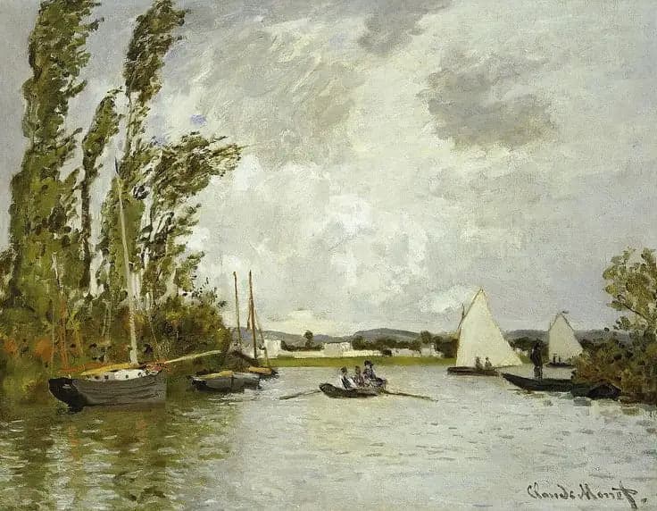 Argenteuil seen from the small branch of the Seine