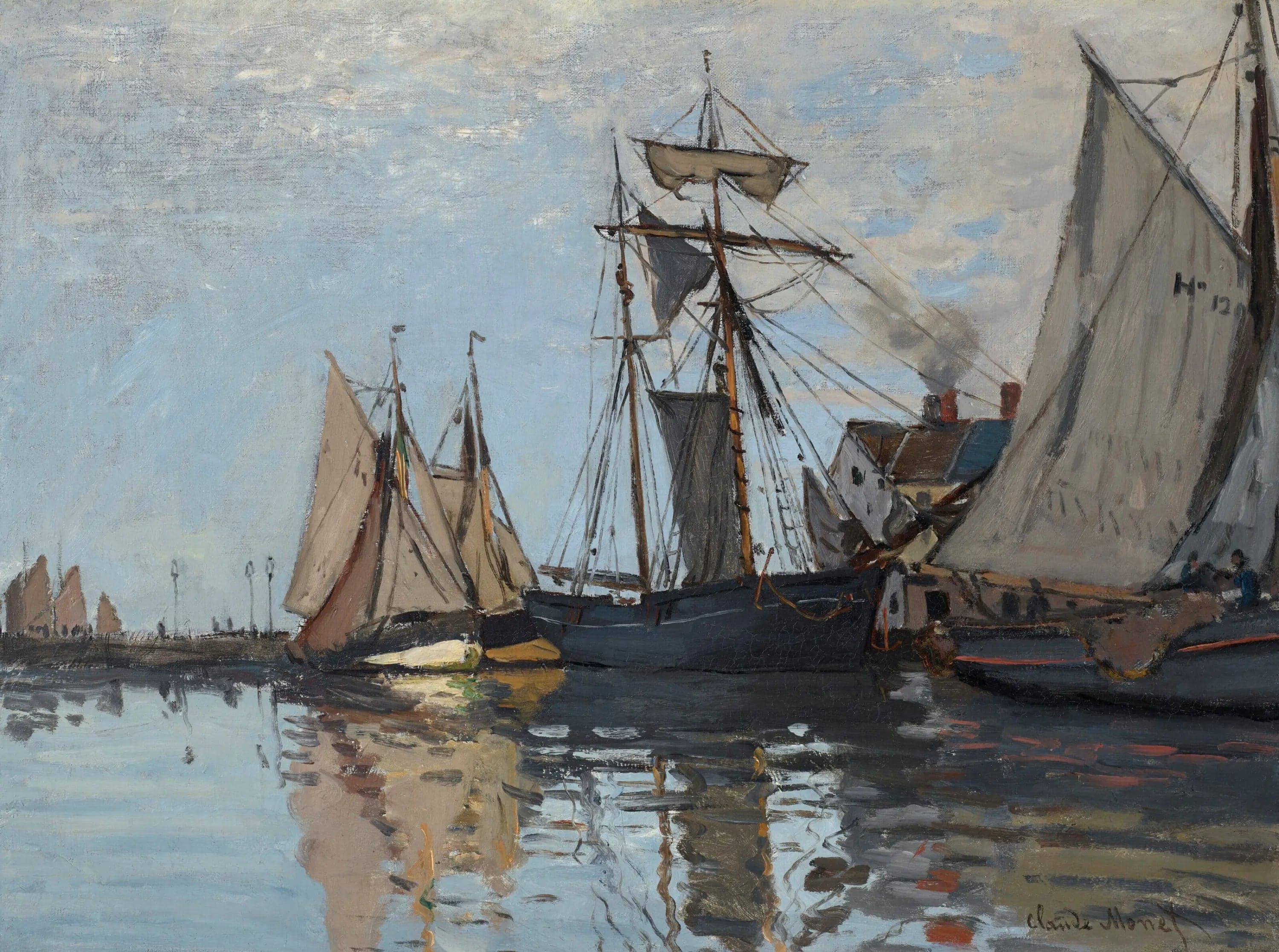 Boats in the Port of Honfleur