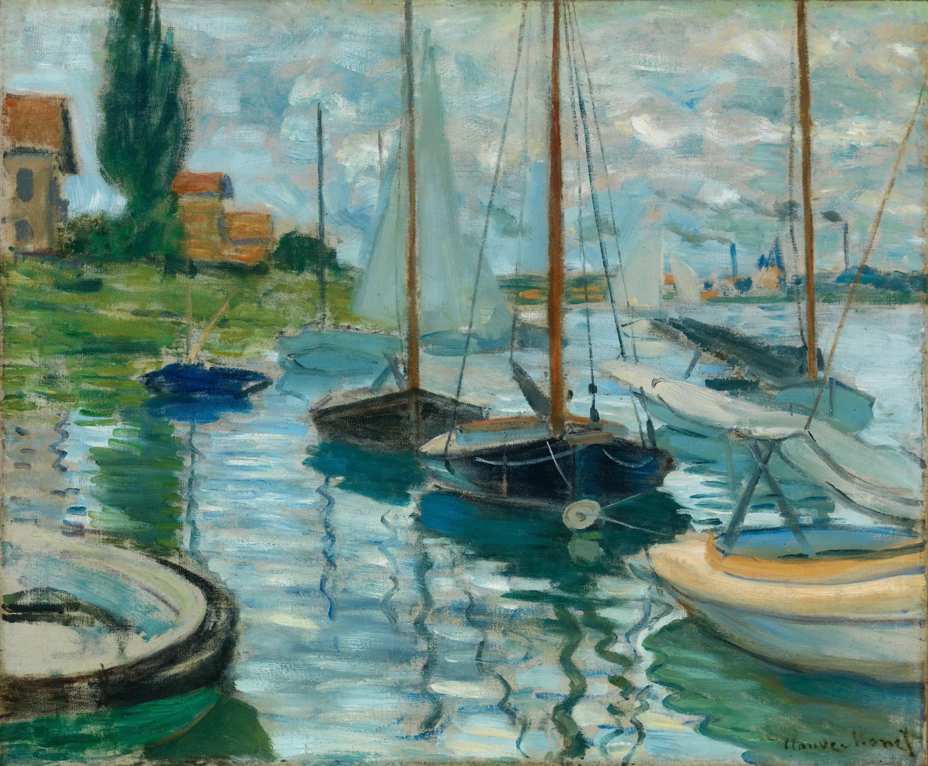 Boats on the Seine at Gennevilliers