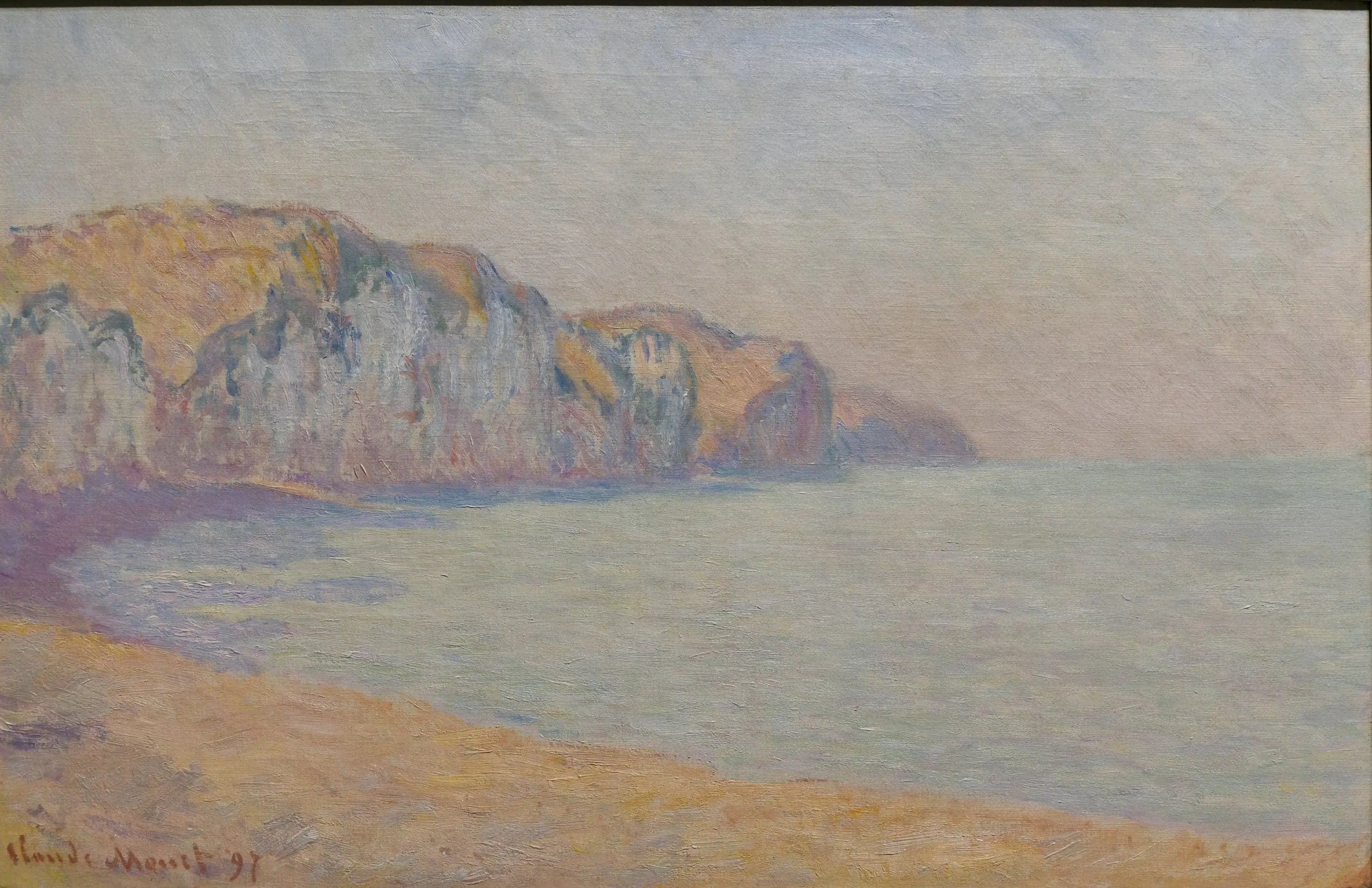 Cliff of Pourville, in the morning