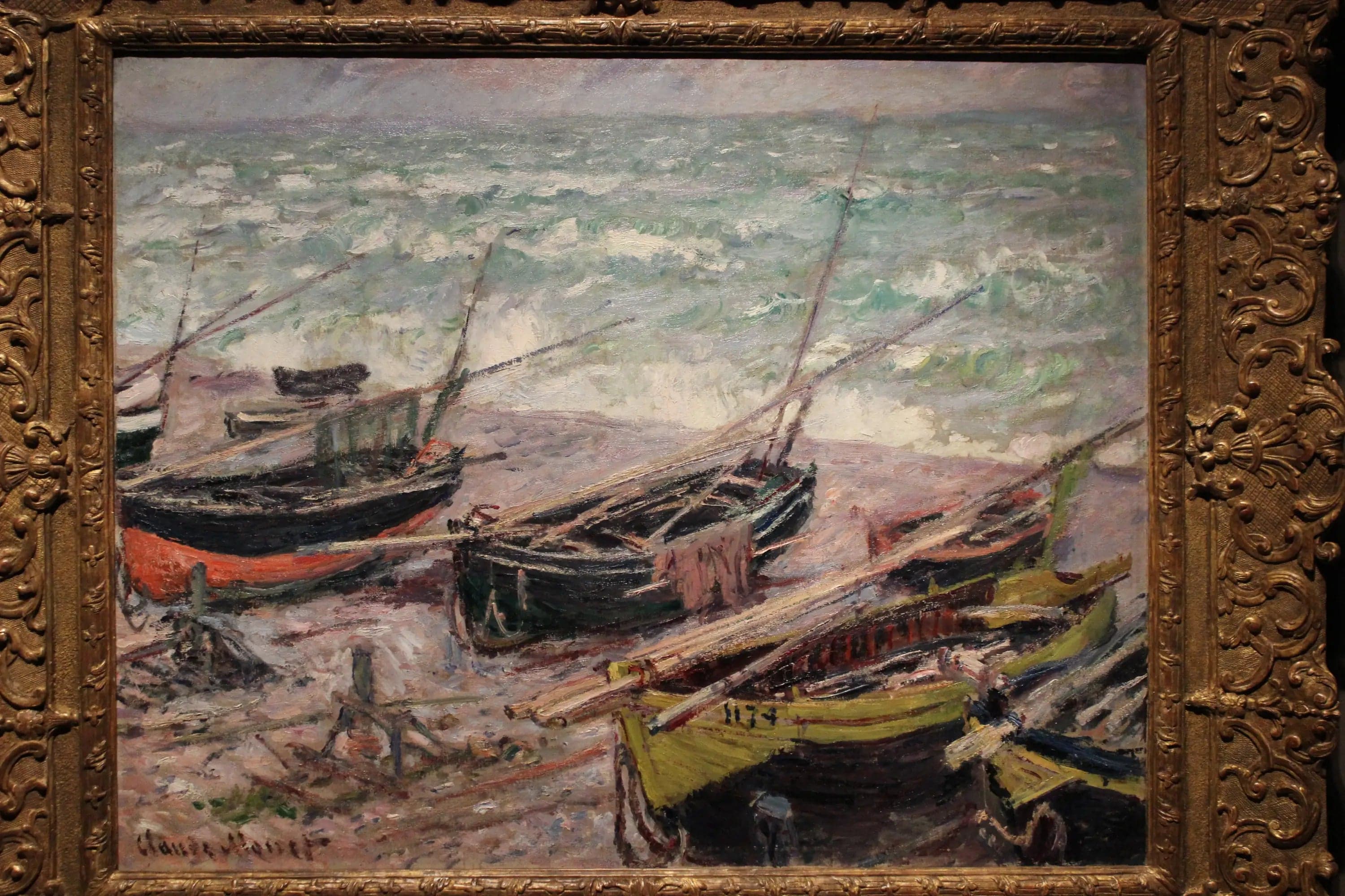 Fishing Boats at Étretat