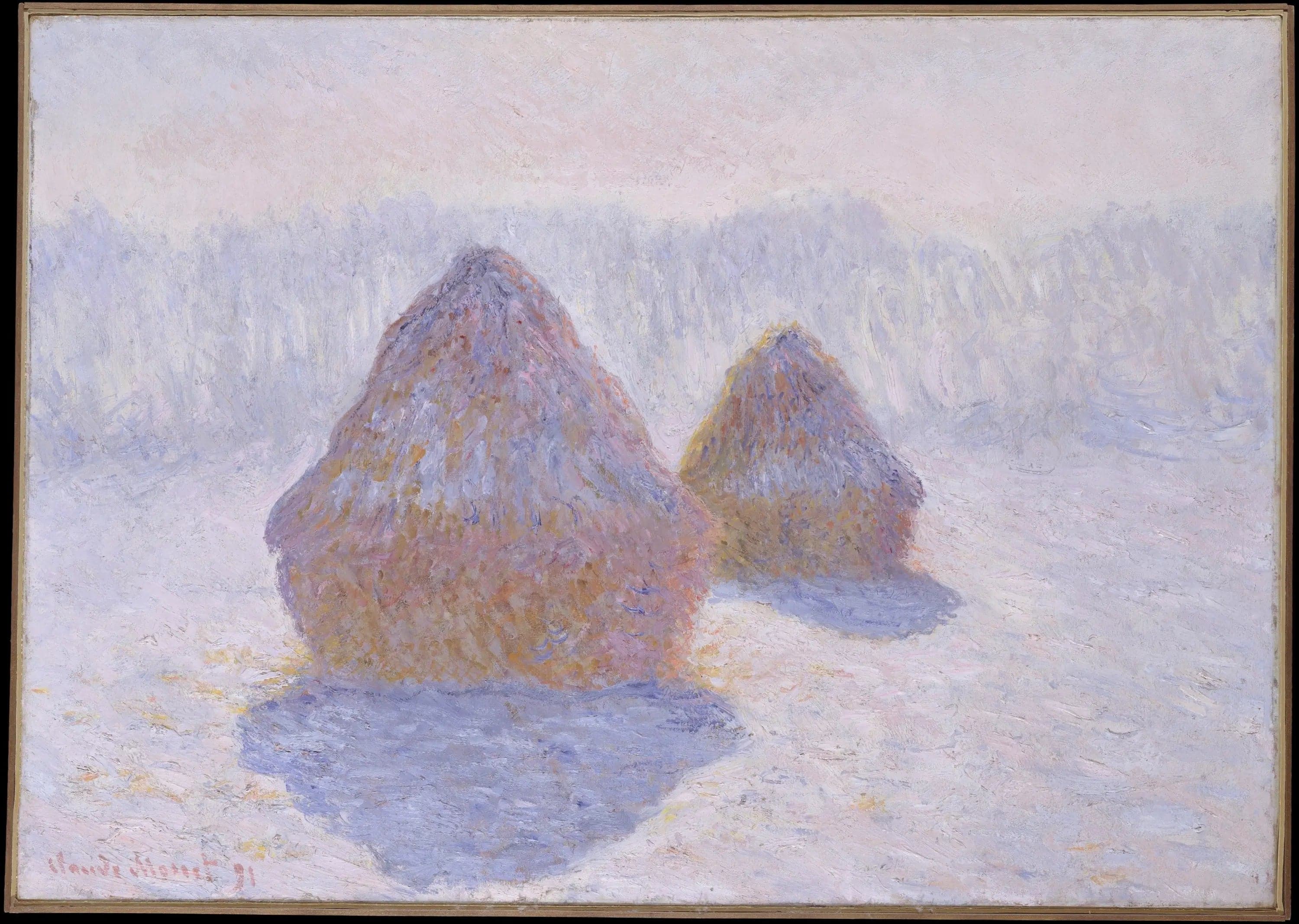 Haystacks, Winter Effect