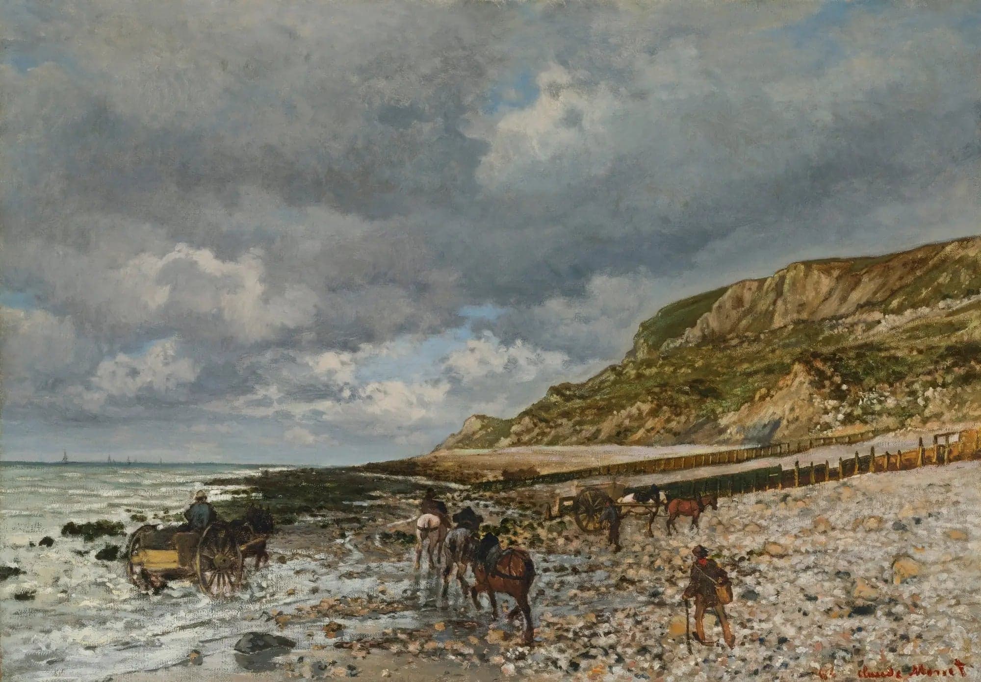 Horses at the Pointe de la Hève