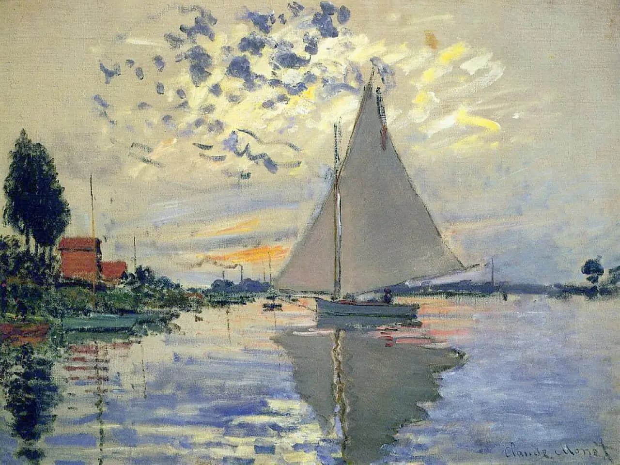 Sailboat at Petit-Gennevilliers