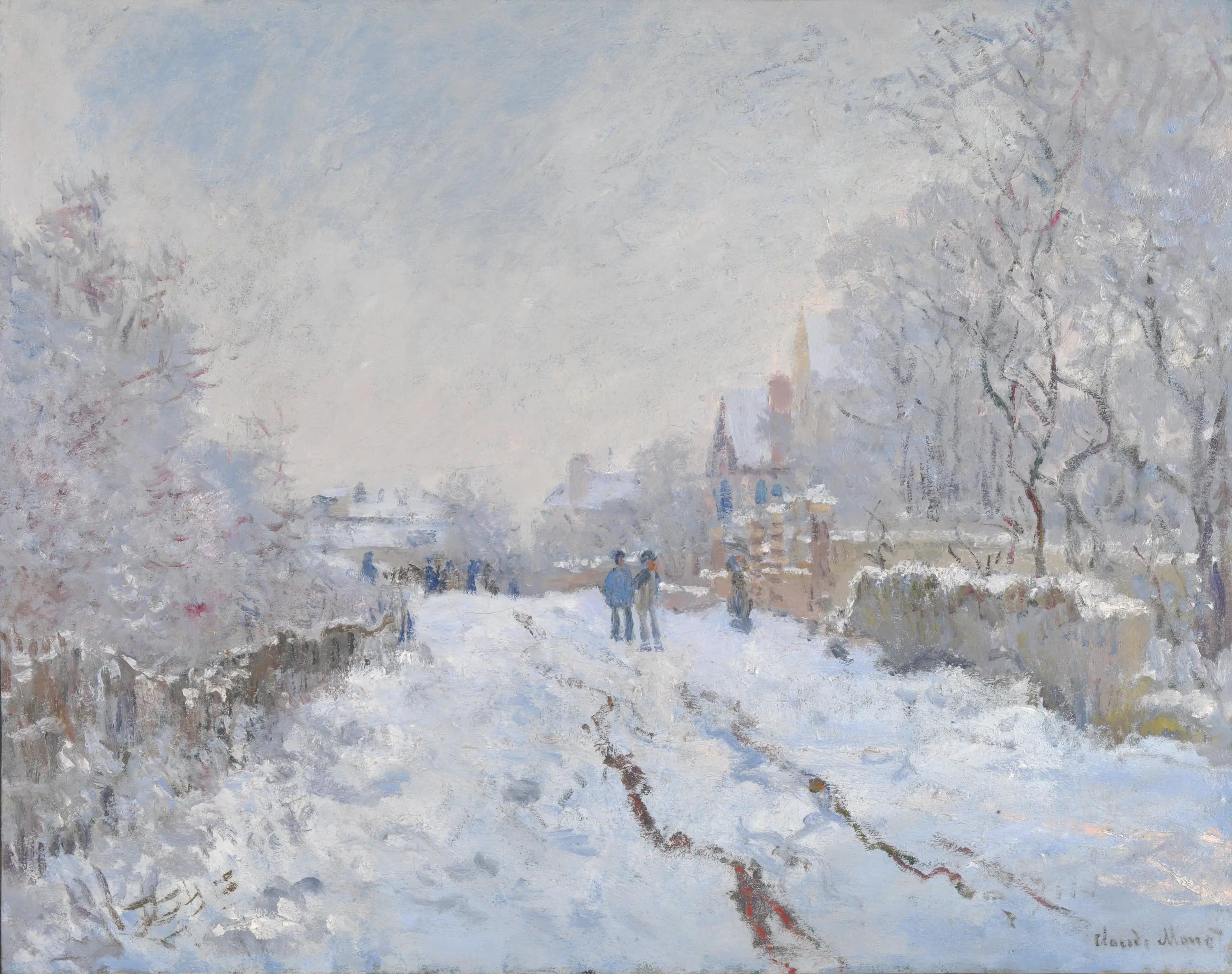 Street under the snow, Argenteuil
