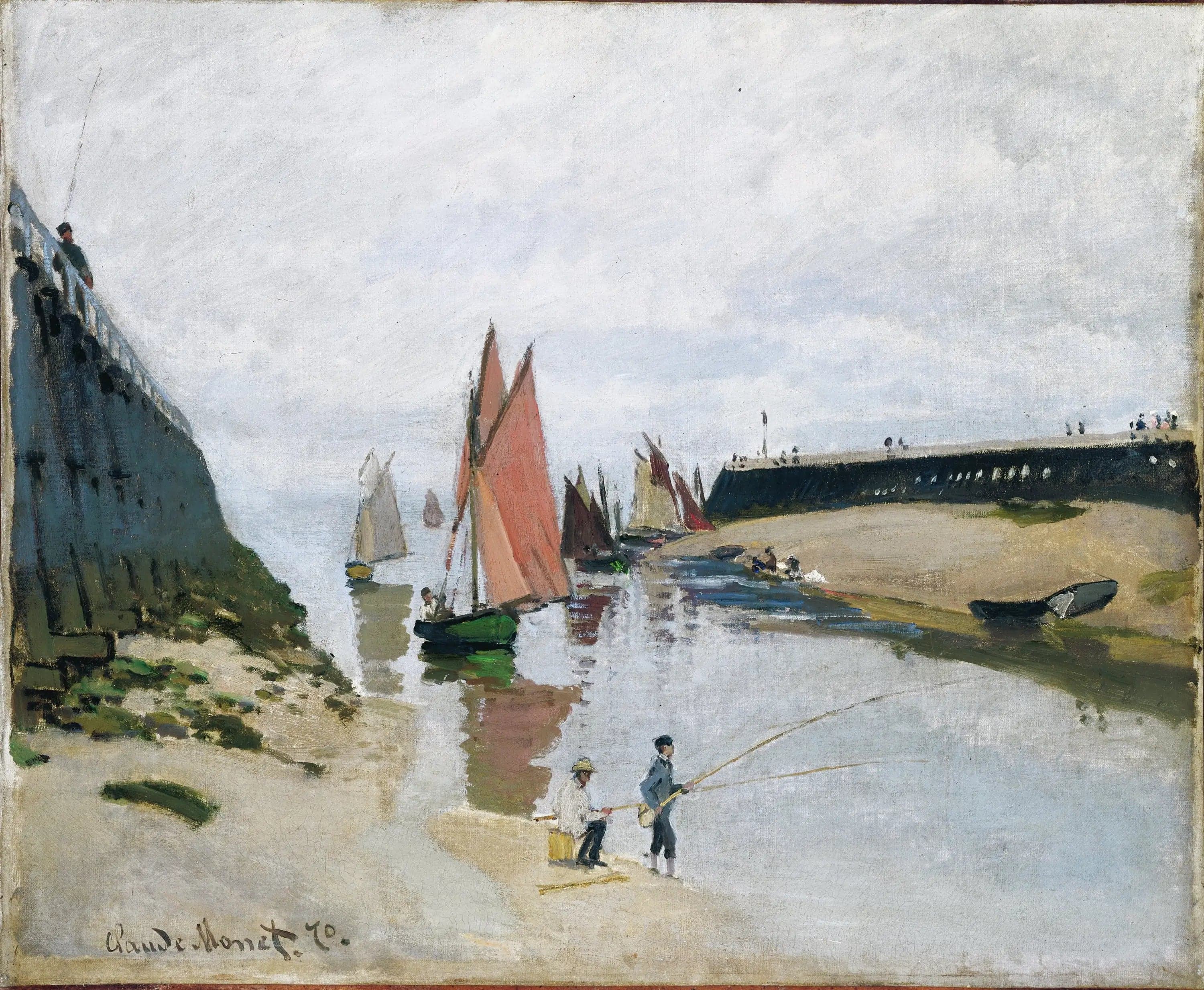The Entrance to the Port of Trouville