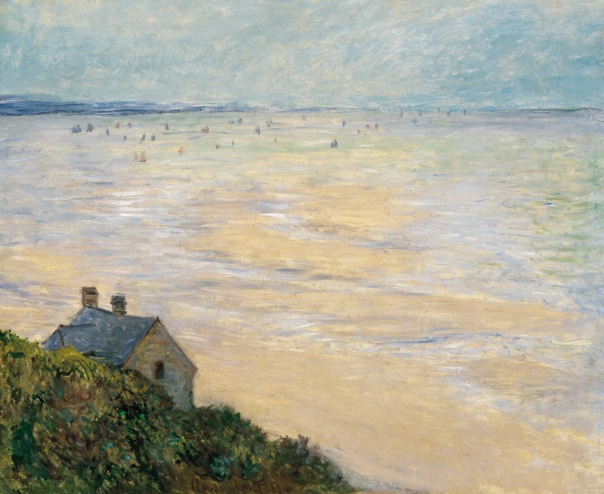 The Hut at Trouville, low tide
