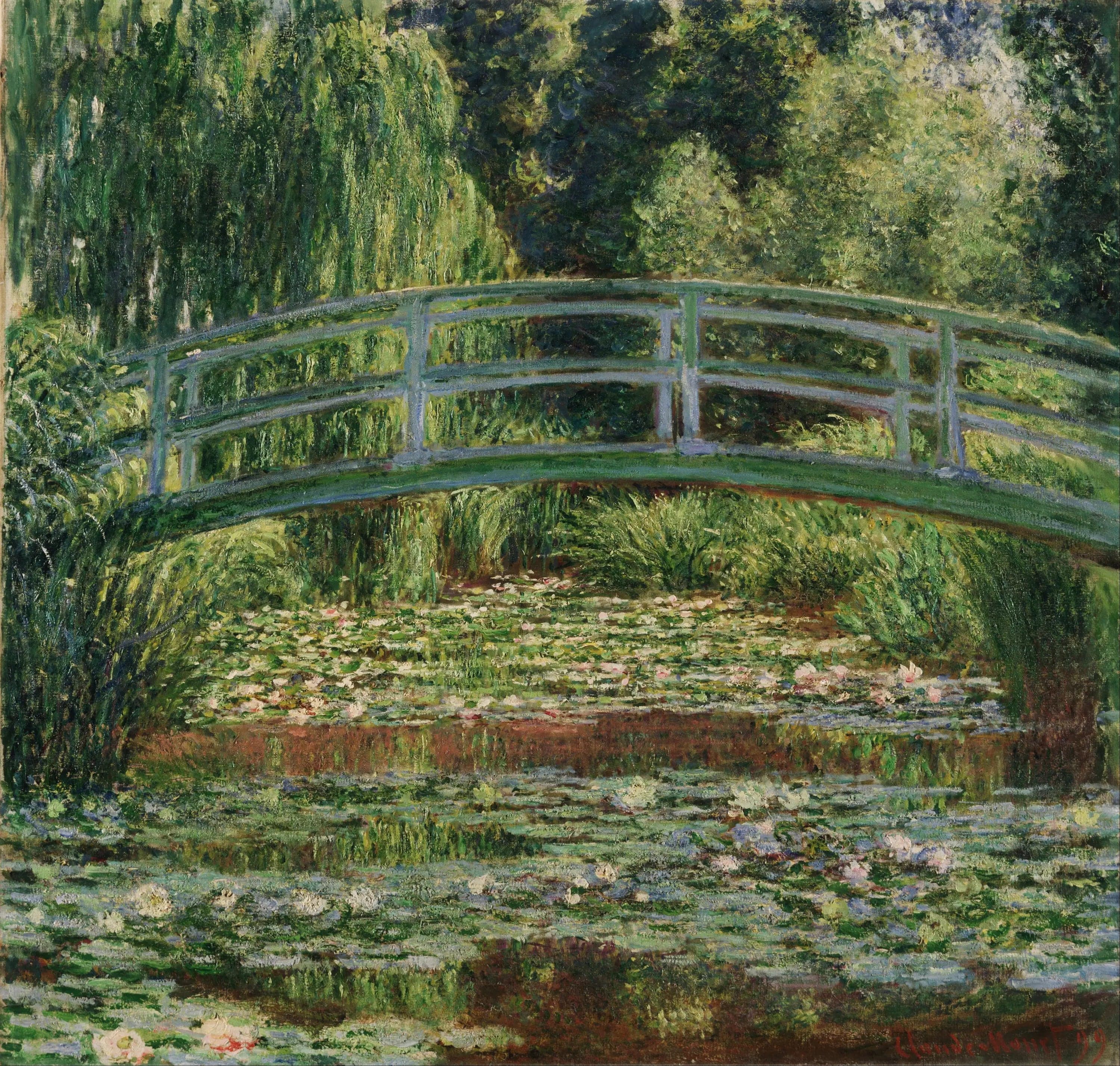The Japanese footbridge and the water lily pond, Giverny