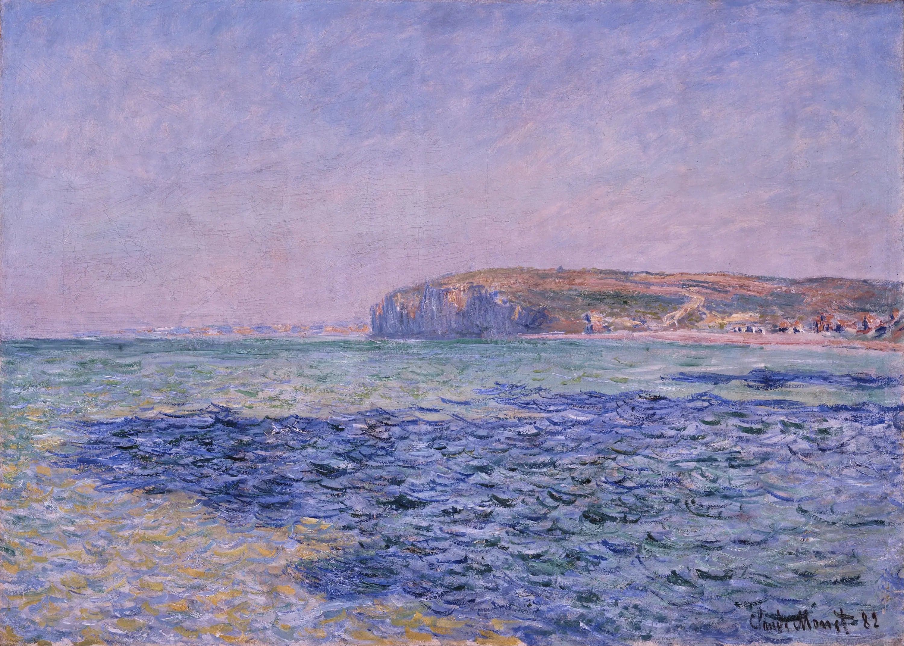 The shadows on the sea, the cliffs of Pourville