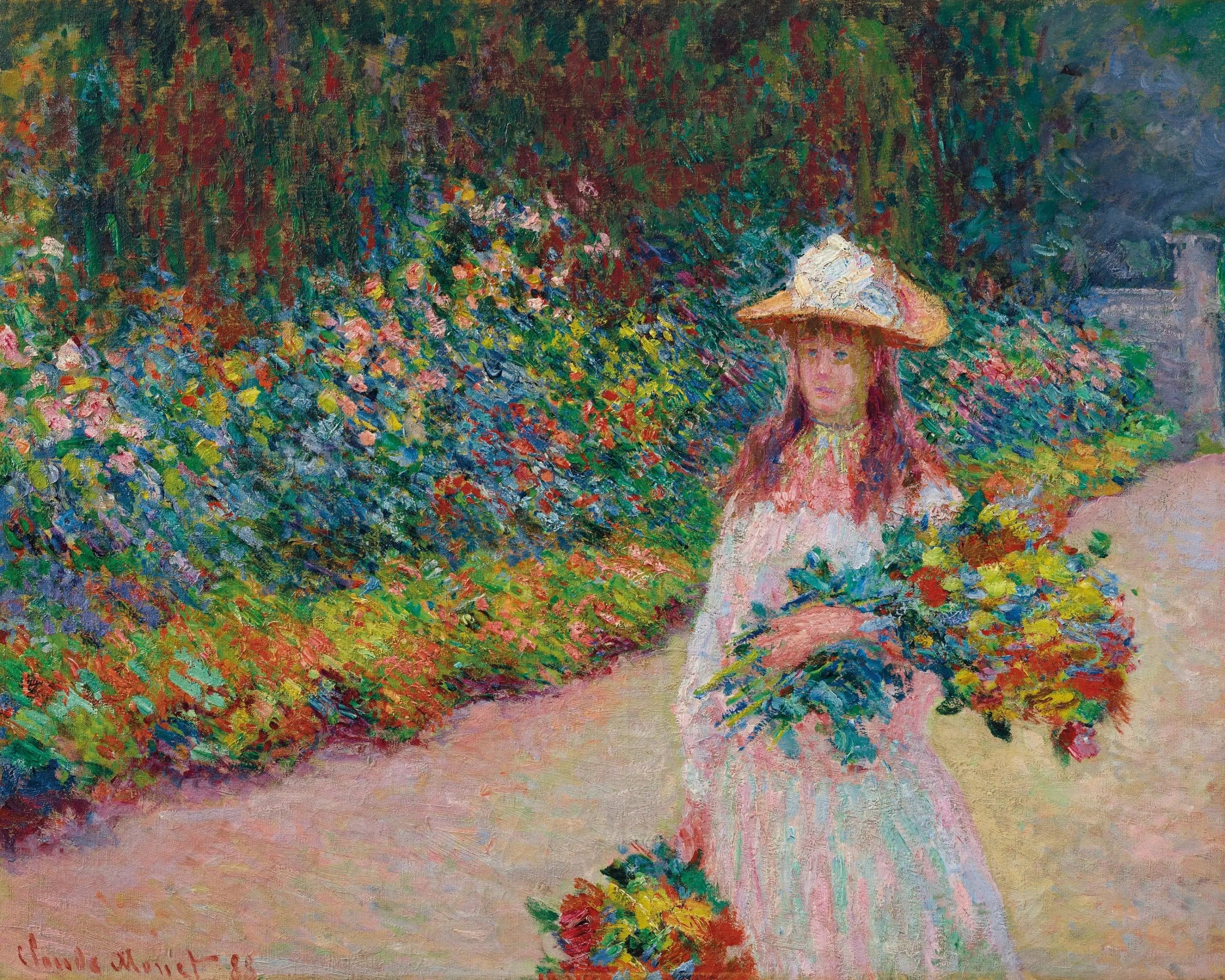Young Girl in the Garden at Giverny